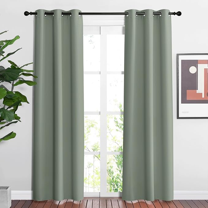 NICETOWN Blackout Sage Green Curtains by NICETOWN