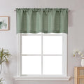 Chyhomenyc Sage Green Short Curtain Valance by Chyhomenyc