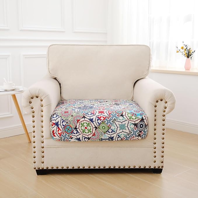 hyha Printed Couch Cushion Covers, Floral Sofa Covers Washable - Image 5