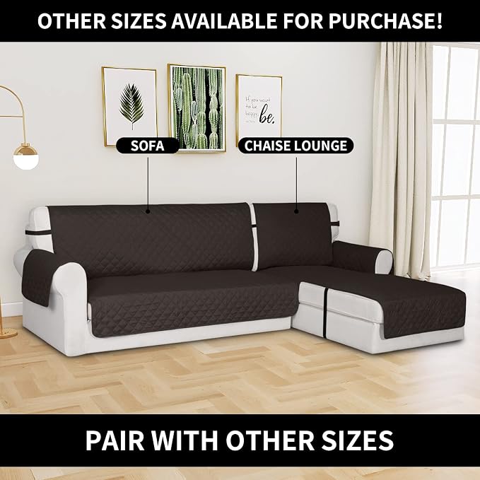 Easy-Going Reversible Chaise Lounge Couch Cover Water Resistant Sofa Cover - Image 2