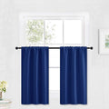 RYB HOME Kitchen Blackout Curtains Over Sink 36 inch Length, Rod Pocket Summer by RYBHOME
