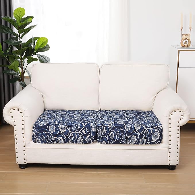 hyha Printed Couch Cushion Covers, Floral Sofa Covers Washable - Image 5