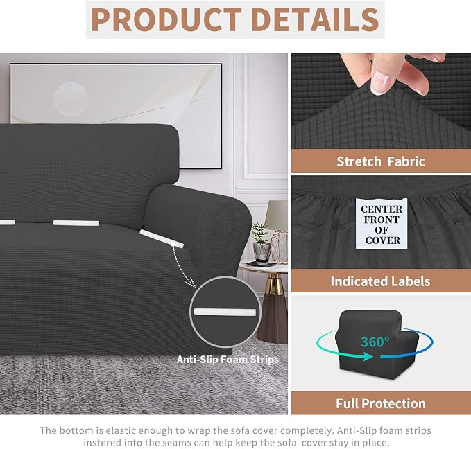 Easy-Going 100% Waterproof Chair Couch Cover, Dual Waterproof Sofa Cover - Image 4