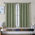 Simplebrand Ava Sage Green Short Blackout Curtains by Simplebrand