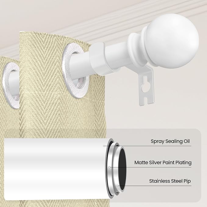 Curtain Rods for Windows 66 to 120” - Image 2