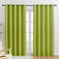 NICETOWN Room Darkening Draperies Window Curtain Panels, Fresh Green, 2 Panels by NICETOWN