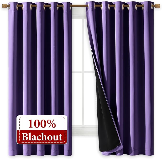 NICETOWN 100% Blackout Curtains - Image 2