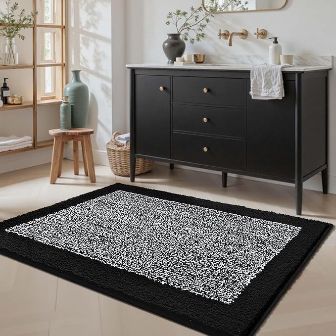 48x32 Large Bathroom Rugs Washable Non Slip, Soft Absorbent Quick Dry Mats - Image 3