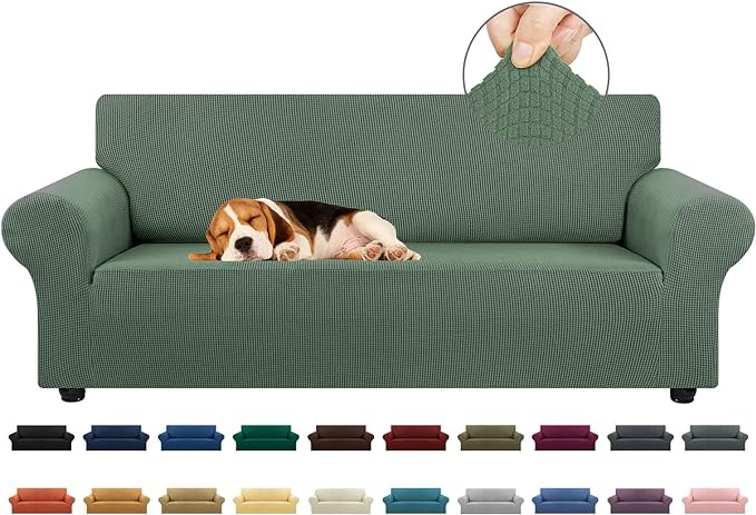 KEKUOU Stretch Sofa Cover Slipcover ，Couch Covers by KEKUOU
