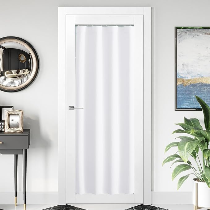 NICETOWN 1 Panel Blackout Door Curtain, Thermal Insulated Privacy Window - Image 6