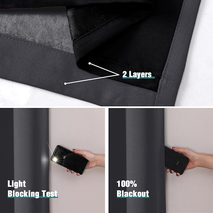 ChrisDowa 100% Blackout Curtains - Image 4