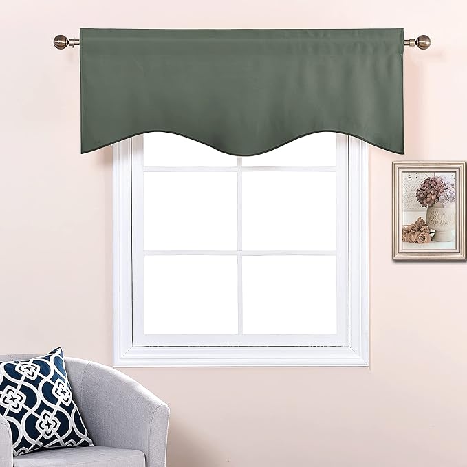 NICETOWN Small Valances for Living Room, Bathroom Window Topper Kitchen - Image 4