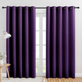 NICETOWN Room Darkening Draperies Window Curtain Panels, Royal Purple, 2 Panels by NICETOWN