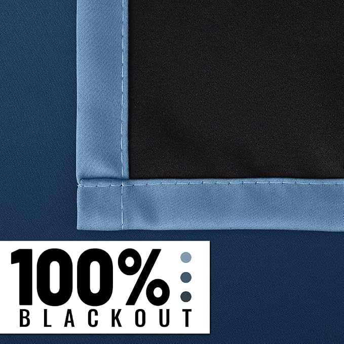 SimpleHome Ombre 100% Blackout Curtains - Image 6