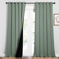 NICETOWN Full Shading Curtains for Windows, Super Heavy-Duty Black Lined by NICETOWN
