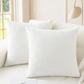 CaliTime Throw Pillow Covers Decorative 20 X 20 Inches Pack of 2 Cozy Chenille by CaliTime