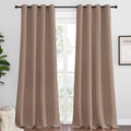 NICETOWN Bedroom Blackout Long Curtains and Drapes, 55 by 120 Inch, Cappuccino by NICETOWN