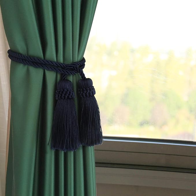 Fenghuangwu Curtain Tiebacks Handmade Decorative Curtain Holdbacks Rope - Image 4