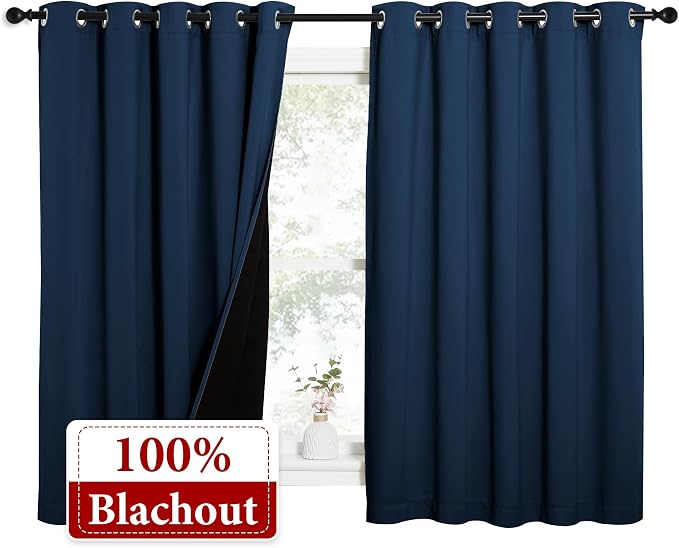 NICETOWN 100% Blackout Curtains - Image 2