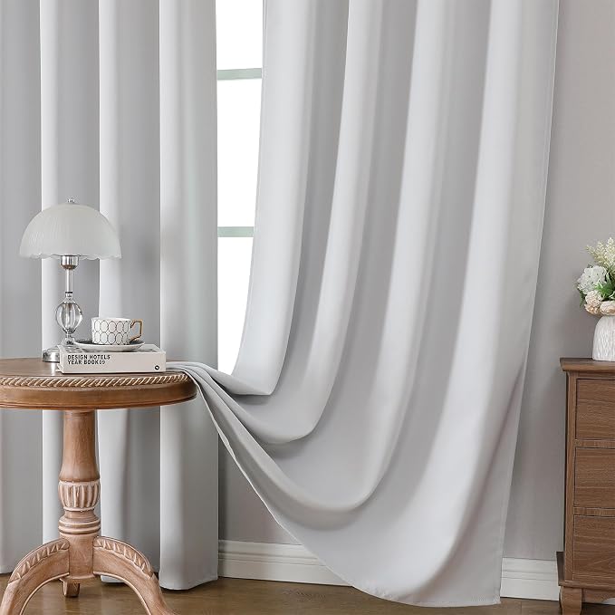 CUCRAF Blackout Curtains Room Darkening Window Curtain Panels, Rod Pocket - Image 5