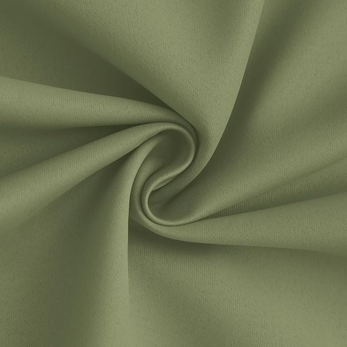 Yakamok 100% Blackout Curtain Panels 84 inches Cold and Light Blocking Drapes - Image 3
