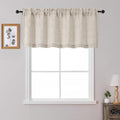 OWENIE Linen Valances for Windows 1 Pcs 22 Inch Length, Light Filtering by OWENIE