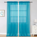OWENIE Marine Sheer Curtains 96 Inch Length, Elegant Sheer Curtains by OWENIE