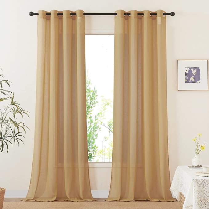 NICETOWN Desert Yellow Curtains by NICETOWN