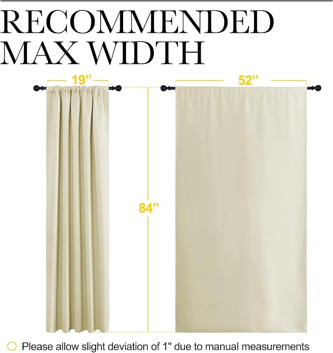 NICETOWN Room Darkening Curtains - Image 7