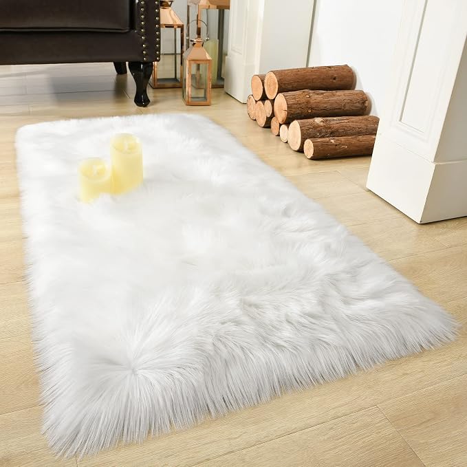 LOCHAS Soft Fluffy Faux Fur Rugs by LOCHAS