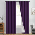 Yakamok 100% Blackout Curtain Panels 63 inches Cold and Light Blocking Drapes by Yakamok