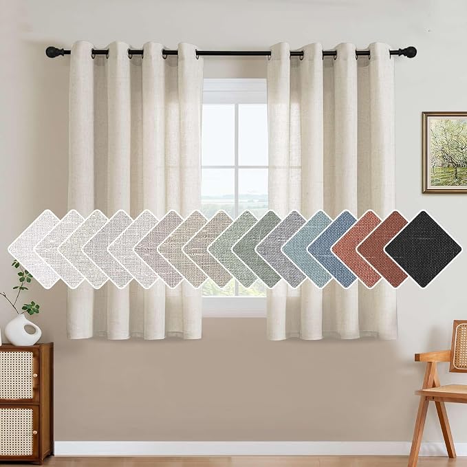 H.VERSAILTEX Elegant Natural Linen Blended Energy Efficient Light Filtering by HVERSAILTEX