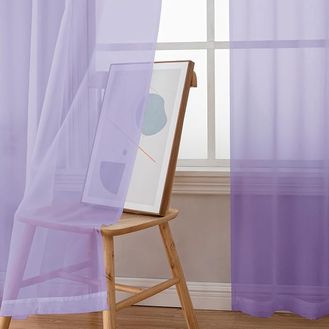 OWENIE Sheer Curtains 78 inches Long - Image 4