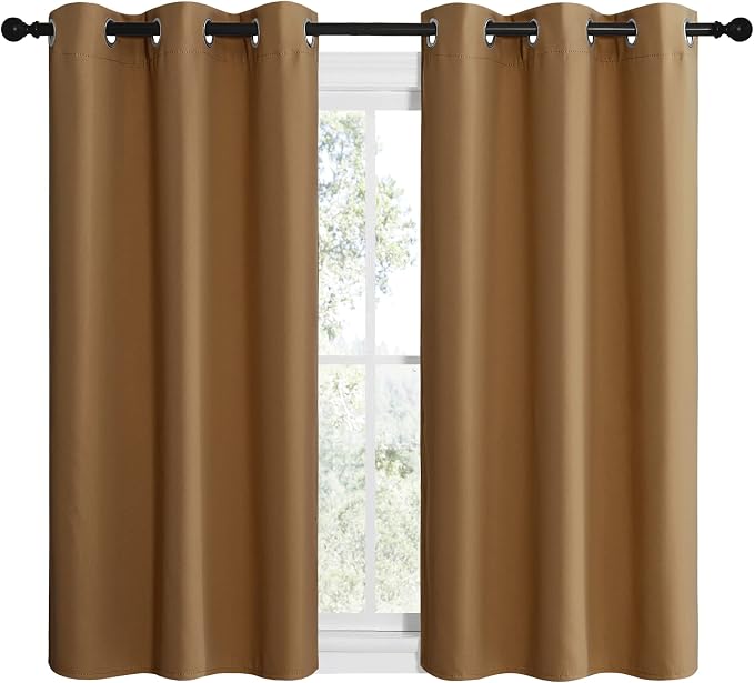 NICETOWN Sleek Blackout Curtains 50 inches Length - Image 2