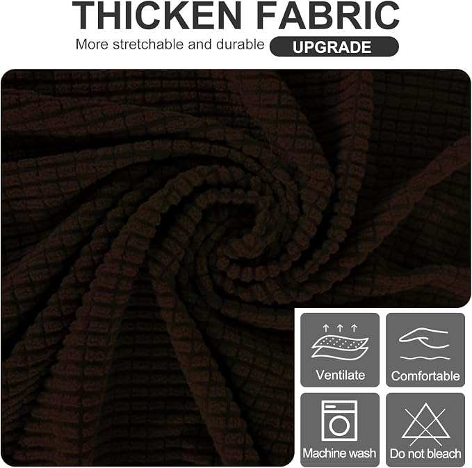 U-NICE HOME Stretch Futon Cover Armless Bed Slipcover - Image 5