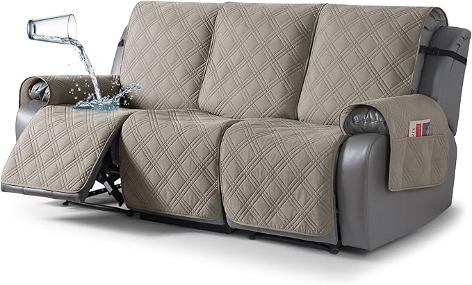 TAOCOCO Waterproof Recliner Sofa Cover, Non Slip Split Recliner Couch Covers by TAOCOCO