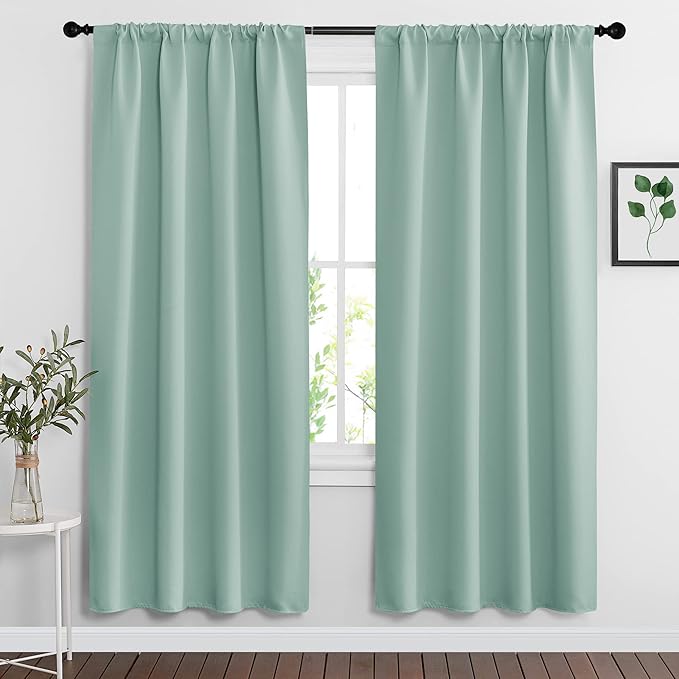 RYB HOME Blackout Curtains for Bedroom Living Room 72 inches Long, Thermal by RYBHOME