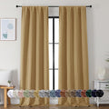 Simplebrand Ava Gold Blackout Curtains by Simplebrand