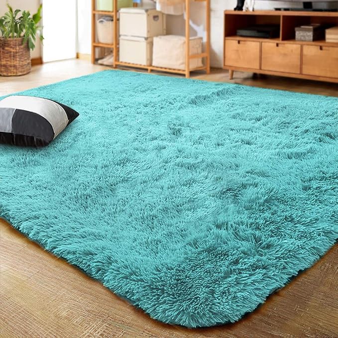 LOCHAS Ultra Soft Indoor Modern Area Rugs Fluffy Living Room Carpets by LOCHAS