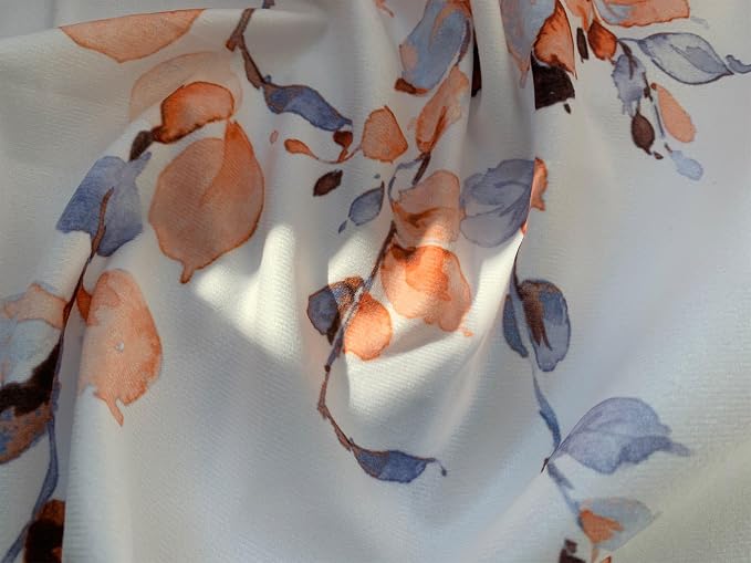 2 Pack Watercolor Orange Leaves Window Valance - Image 6