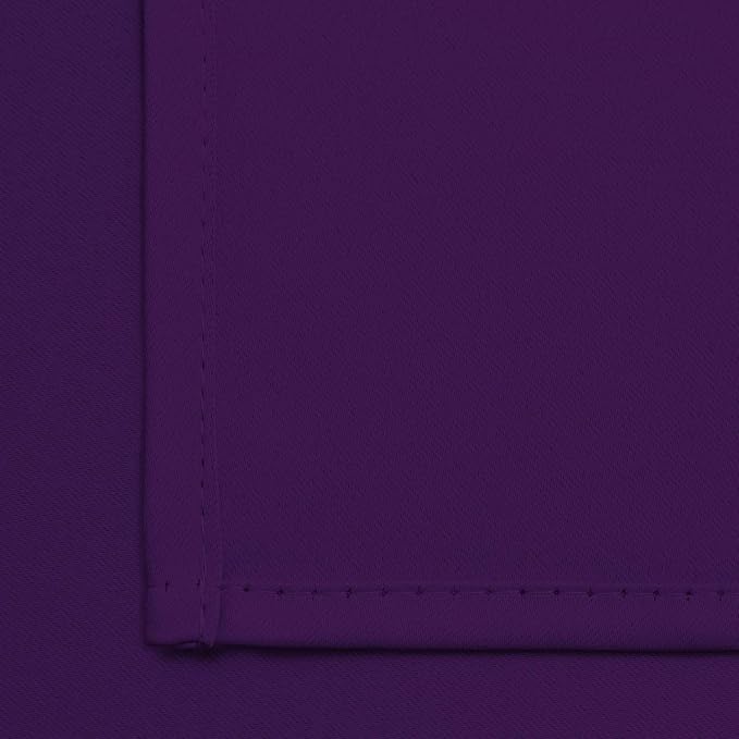 Yakamok Purple Blackout Curtains Room Darkening Thermal Insulated Grommet top - Image 6