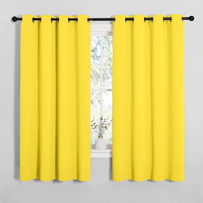 NICETOWN Bedroom Curtain Panels Draperies, Thermal Insulated Solid Grommet by NICETOWN