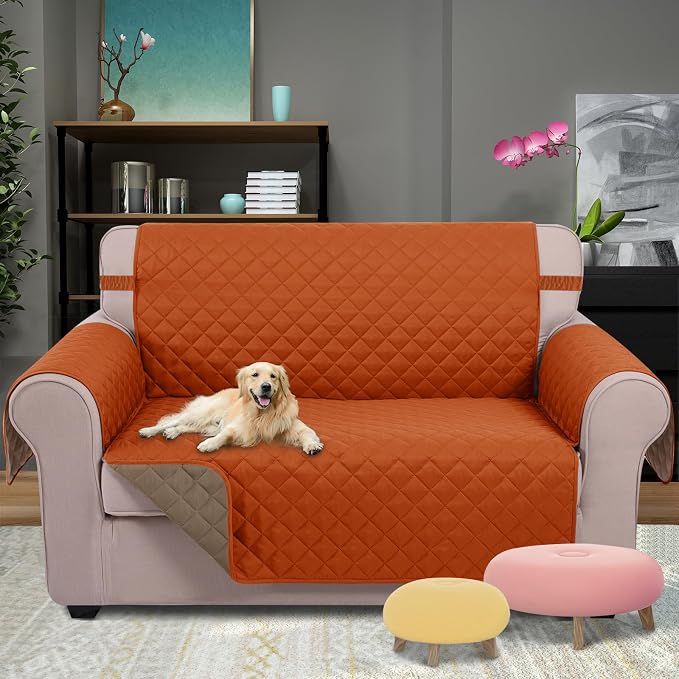 U-NICE HOME Loveseat Sofa Cover Reversible Couch Covers - Image 2