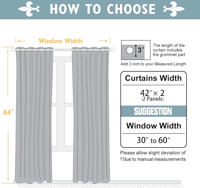 ChrisDowa Blackout Curtains 84 inches Long - Image 5