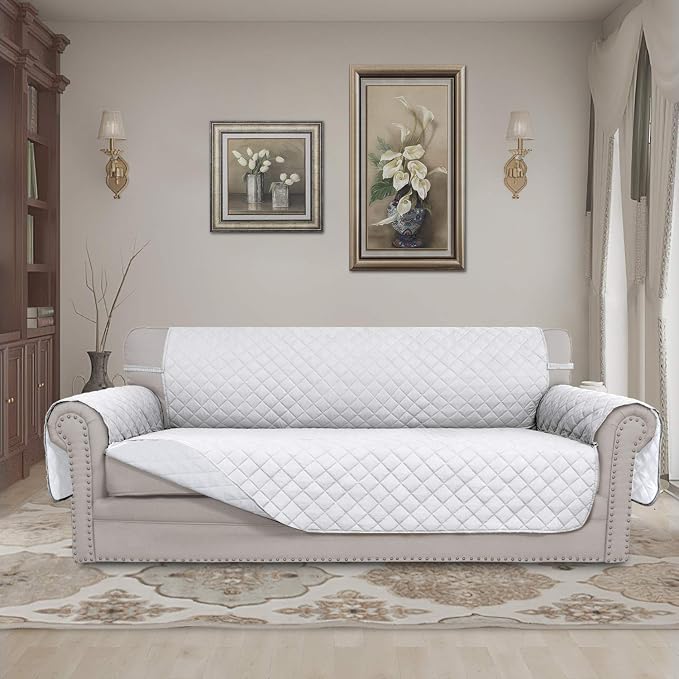 Easy-Going Reversible Couch Cover, 3 Cushion Sofa, Water Resistant Furniture Mat - Image 2