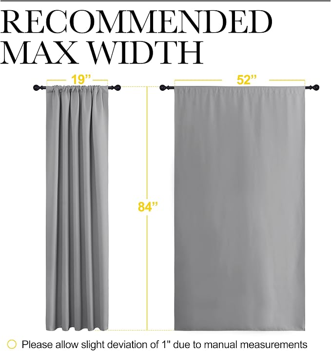 NICETOWN Blackout Curtains 84 inches Length - Image 7