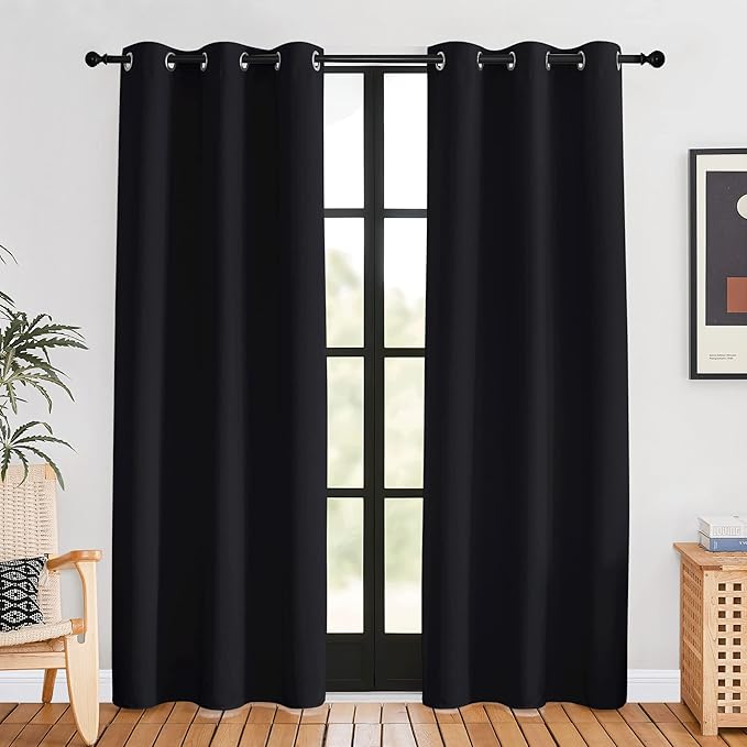 NICETOWN Blackout Draperies Window Curtain Panels, 42 inches by 80 inches by NICETOWN