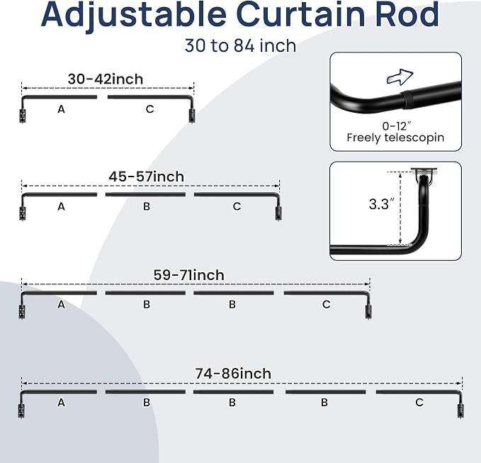 ENJOYBASICS Blackout Curtain rod - Image 5
