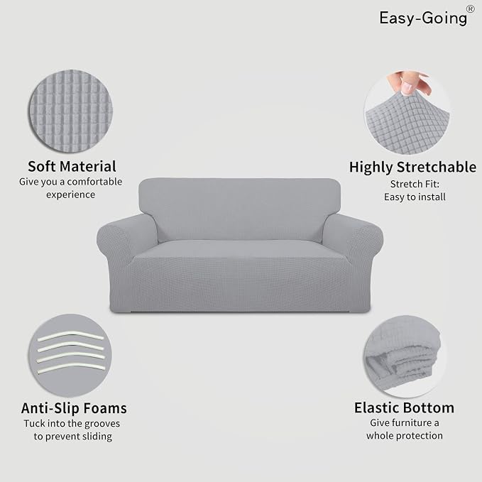 Easy-Going Stretch Oversized Loveseat Slipcover 1-Piece Sofa Cover Furniture - Image 3