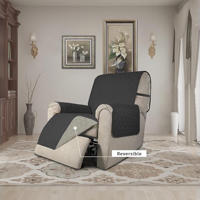 Easy-Going Recliner Chair Slipcover Reversible Sofa Cover Water Resistant Couch - Image 2